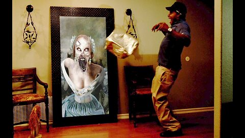 Paranormal Activity Digital Portrait Zombie Halloween Prank