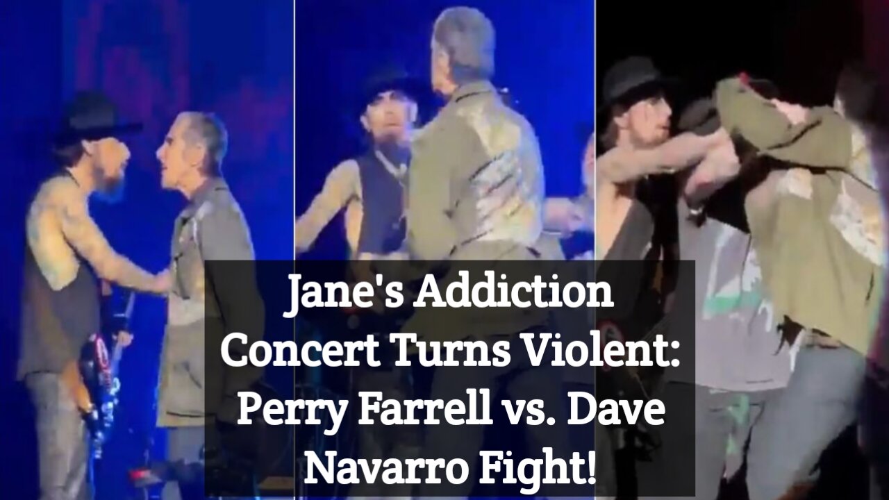 Jane's Addiction Concert Turns Violent: Perry Farrell vs. Dave Navarro Fight!