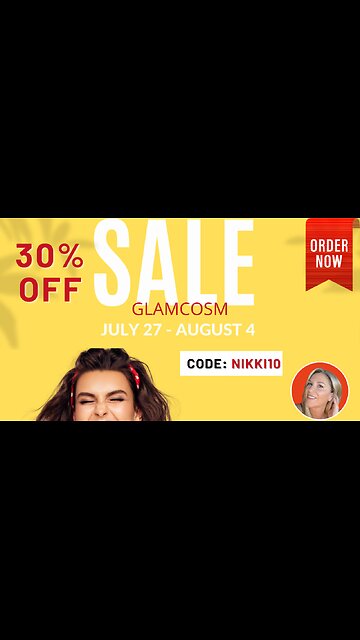 ❤️ GlamCosm 30% OFF Summer Sale
