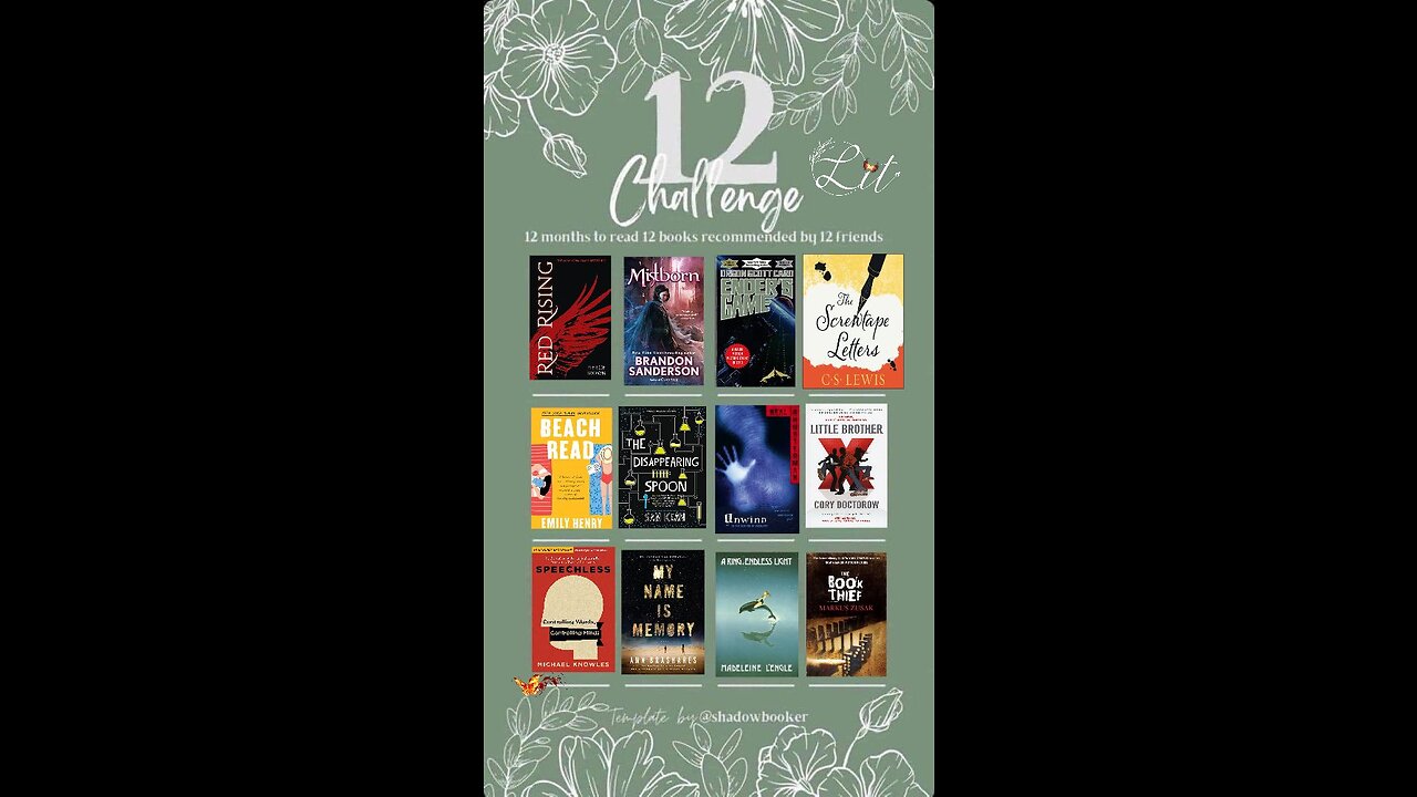 12 Books in 12 Months Challenge