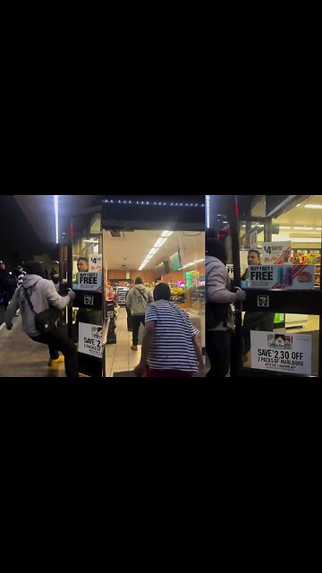 Los Angeles - Horrific video shows another 7-Eleven being violently looted by a "flash mob.
