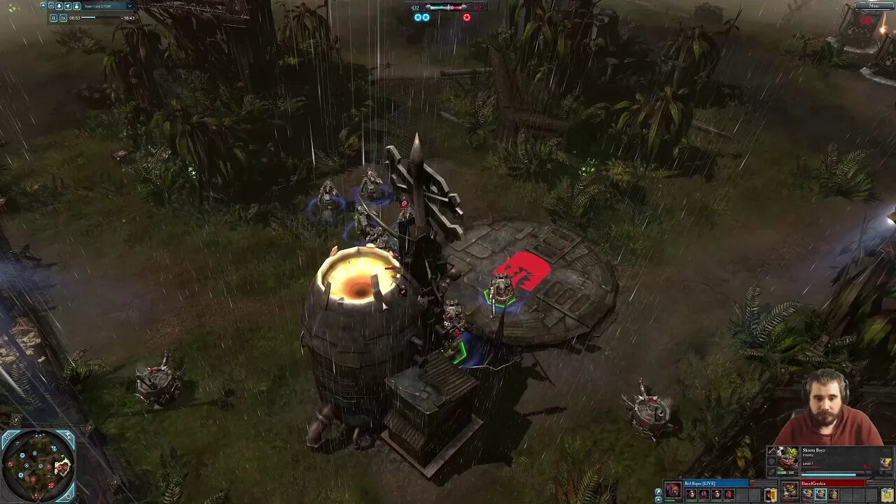 Red Rupee (Tech Marine) vs DanielCrushin (Warboss) || Dawn of war 2 : Elite Mod