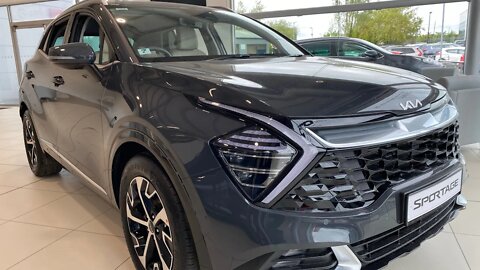 2023 NEW Kia Sportage Yuka steel grey K4 MHEV 1.6 Diesel + Deluxe White GT Line