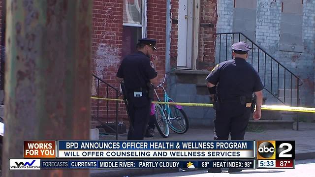 Baltimore Police Dpeartment to offer health and wellness program