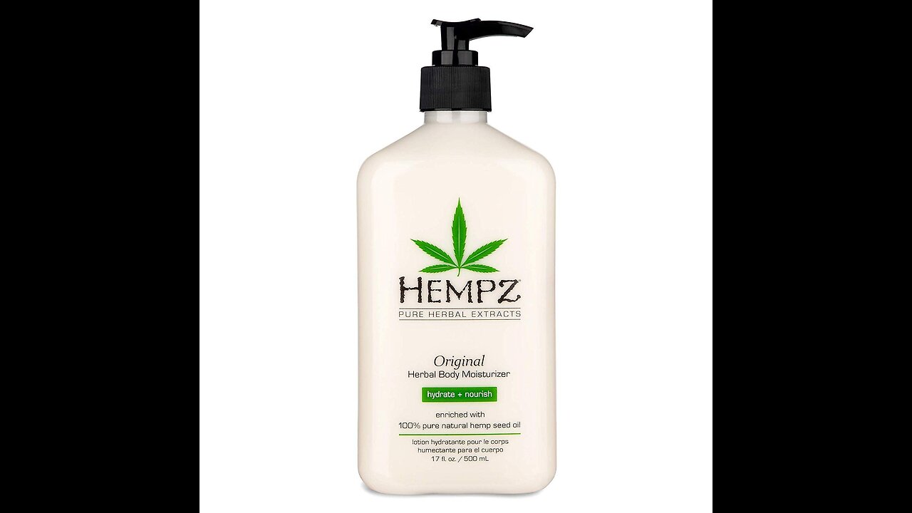 Hempz Original, Natural Hemp Seed Oil Body Moisturizer with Shea Butter & Ginseng, Pure Herbal...