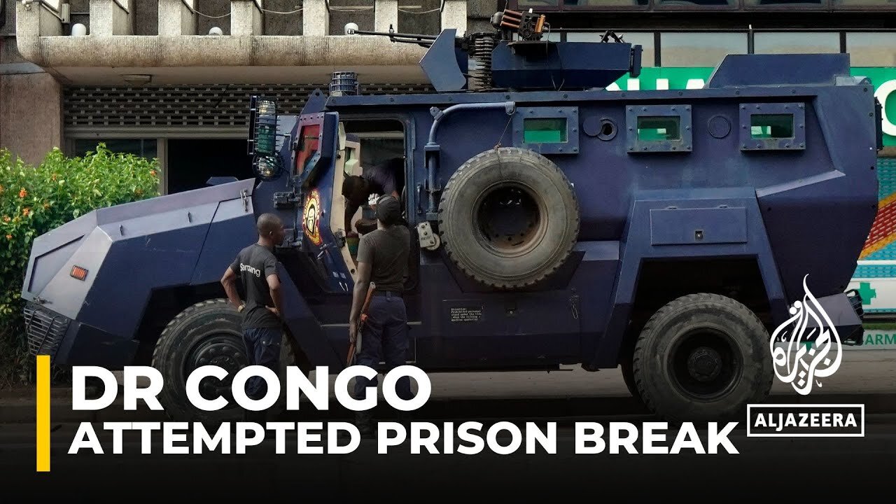 DR Congo prison break: Reports of dozens killed and blaze on site