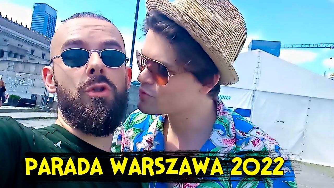 Zadaję pytania na Paradzie Wyższości LGBT w Warszawie 25.06.2022 🏳‍🌈