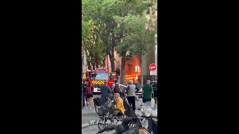 Paris FR: Saint-Gabriel Church 'Catches' Fire