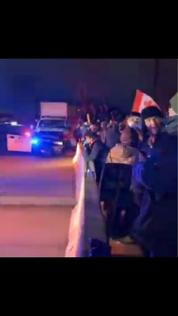 Saturday Night 11pm Ambassador Bridge Blockade Windsor/Detroit Border