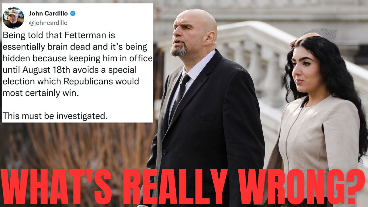 John Fetterman Wife & Kids Flee To Canada As Rumors Circulate He's GRAVELY ILL - Possibly Brain Dead