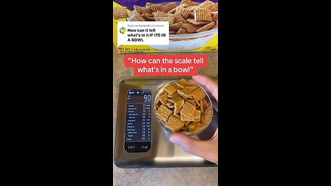 How does the scale tell what's in the bowl?