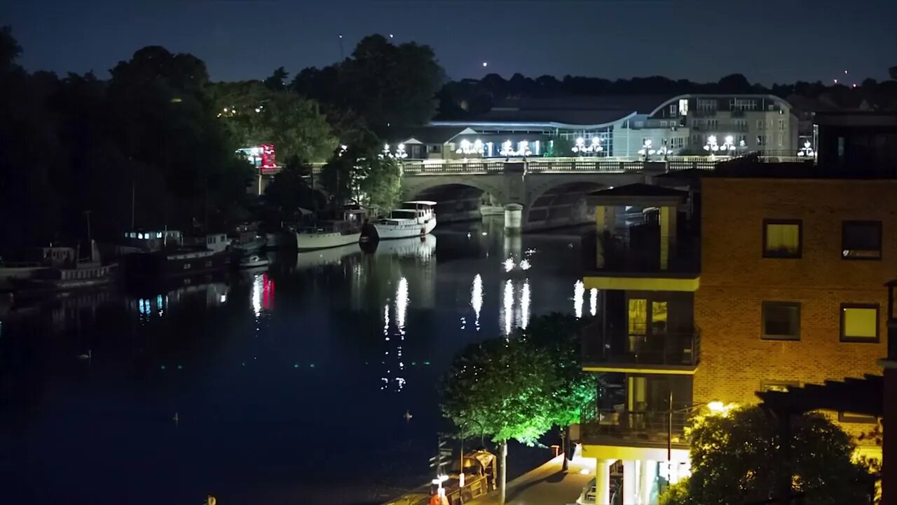 London, Kingston Upon Thames | View From My Apartment at Night