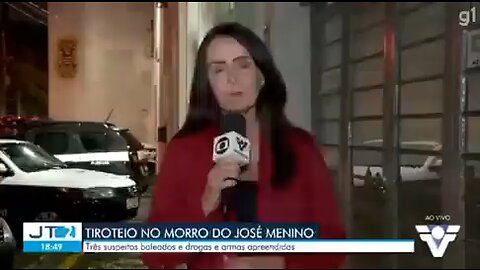 Brazilian reporter Vanessa Medeiros collapses while reporting live in TV.