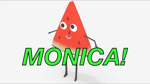 Happy Birthday MONICA! - WATERMELON Birthday Song