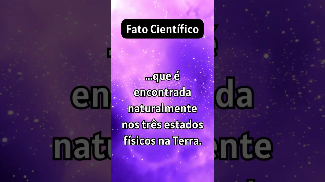 Fatos Científicos - A Água