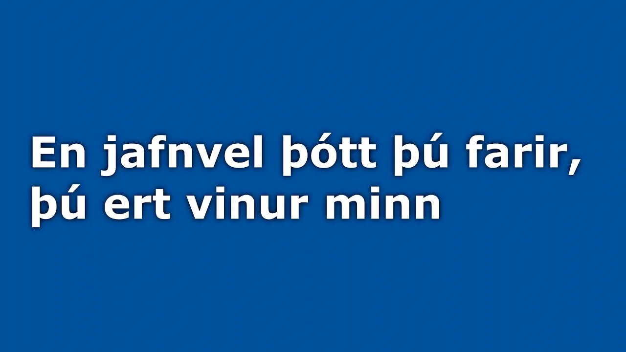 Pedro Hill - Ó Vinur Minn