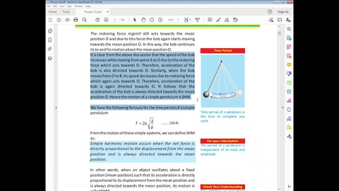 PHYSICS Class 10th Lecture#2 CH#10Simple pendulum