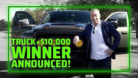 BREAKING: The Alex Jones Store Raffle Winner Announced— Given RAM Truck & $10,000 Cash LIVE