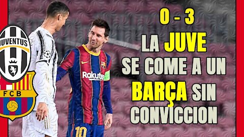 DEBACLE del BARÇA y la JUVENTUS se queda con el LIDERATO con dos goles DE RONALDO