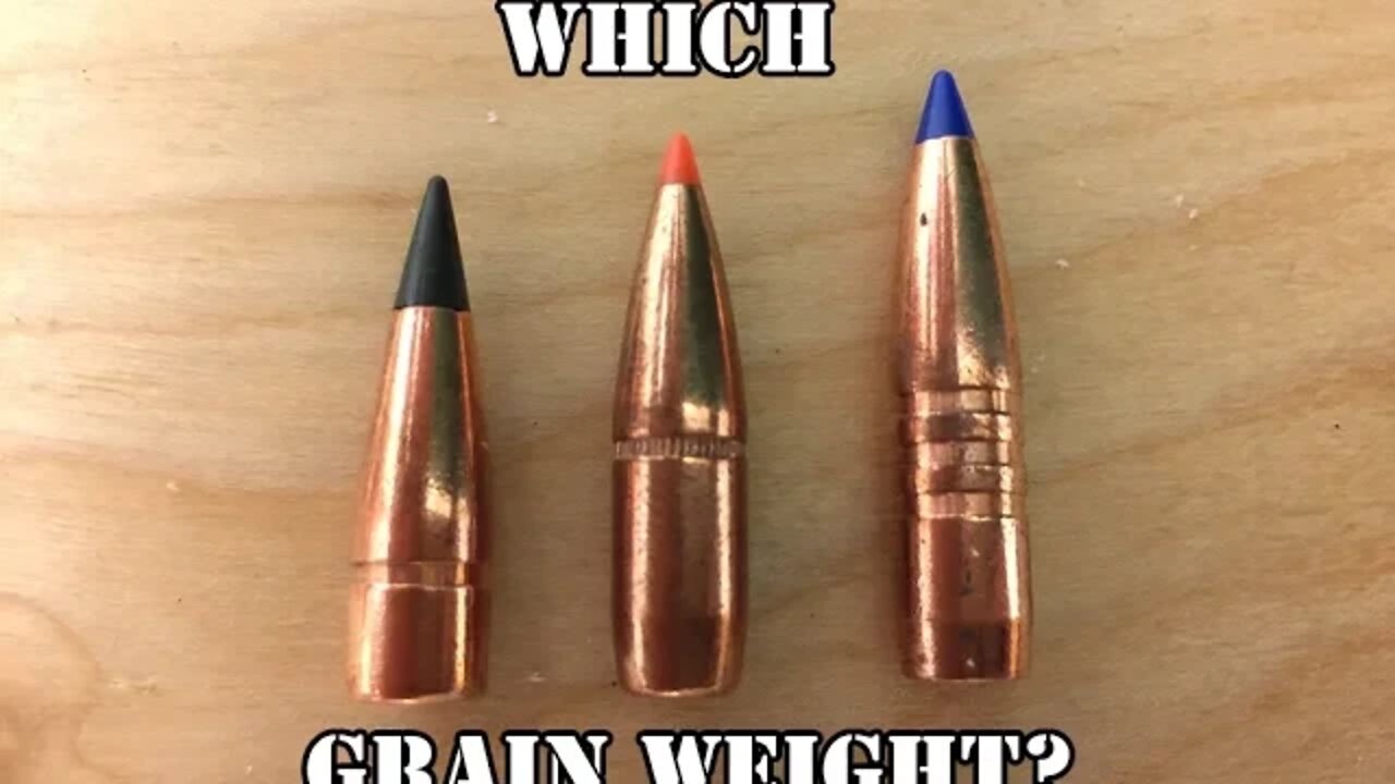 Why do bullets weights matter, and what is the best option for you?