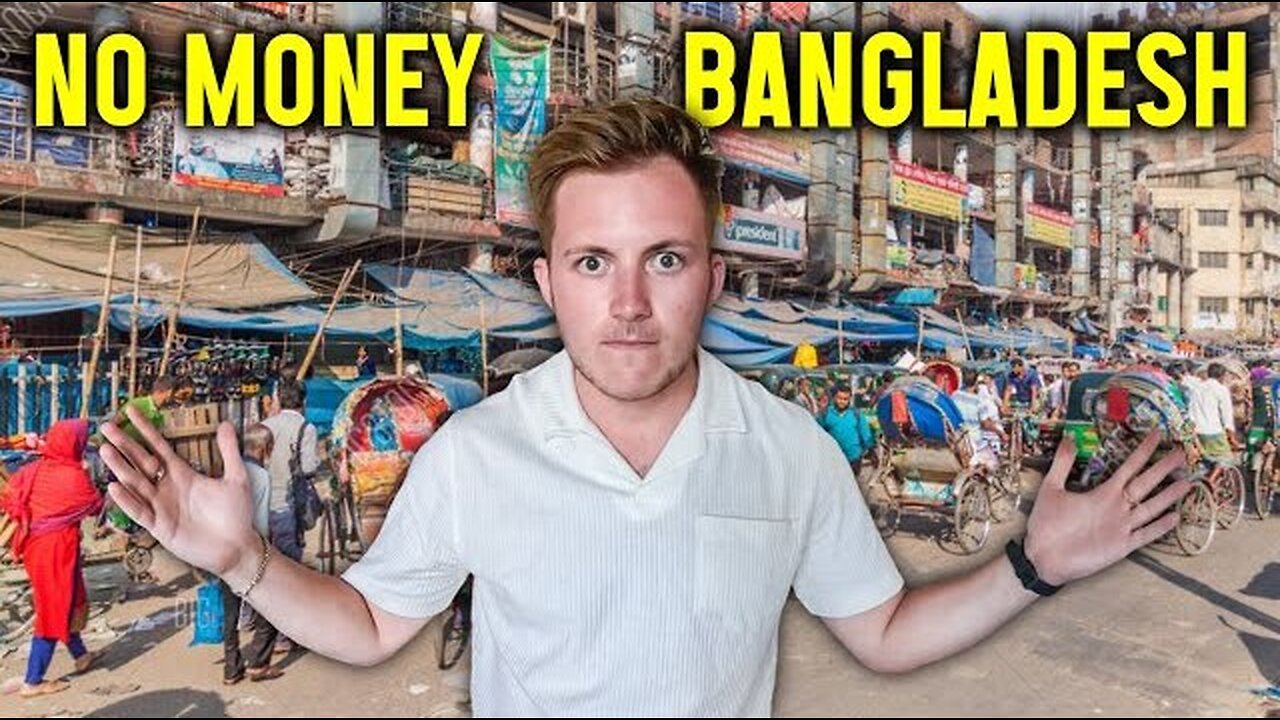 I Survived 24 Hours in Dhaka, Bangladesh with No Money 🇧🇩