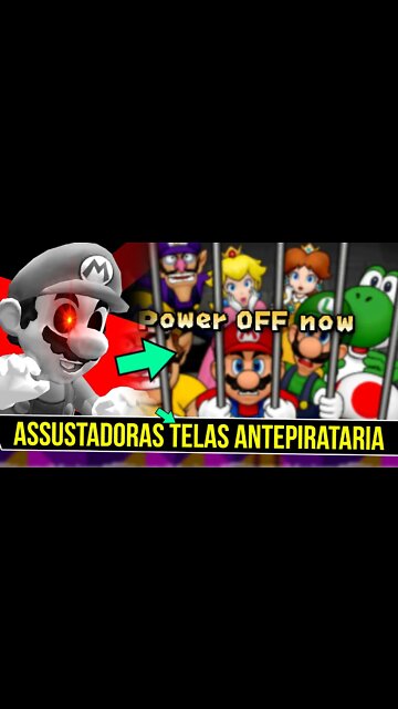 ASSUSTADORAS TELAS AntiPIRATARIA do SUPER Mario #shorts