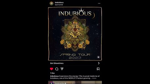 Concert Ad for Indubious