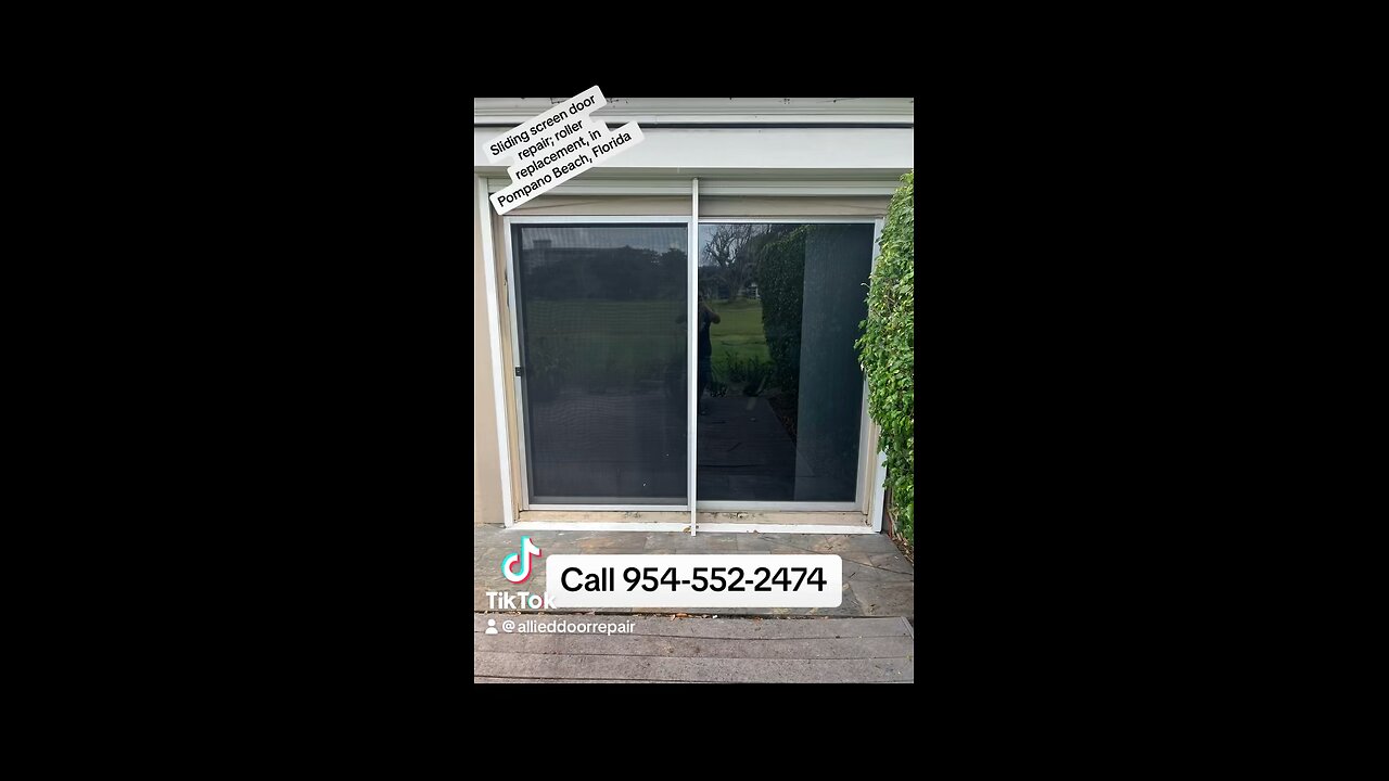 Sliding screen door roller replacement, in pompano beach, #florida.