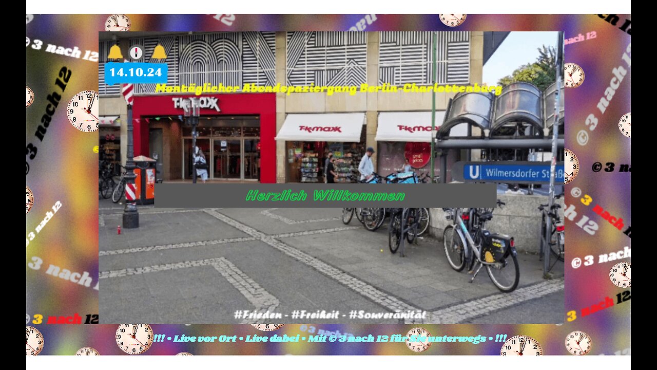 🔔🕕🔔Montagsspaziergang Charlottenburg - Live aus Berlin - 14.10.24