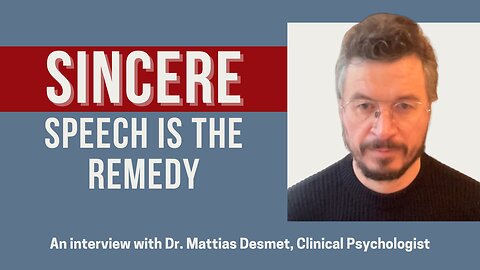Sincere speech is the remedy to mass formation (and loneliness)