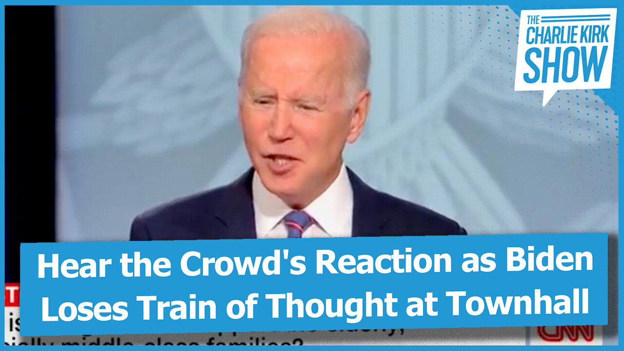 Hear the Crowd's Reaction as Biden Loses Train of Thought at Townhall