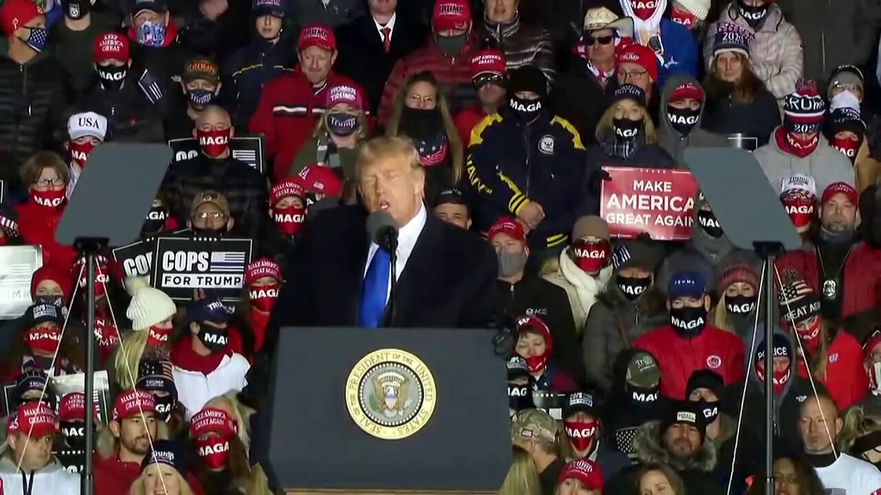 President Donald Trump in Waukesha, WI #Wisconsin