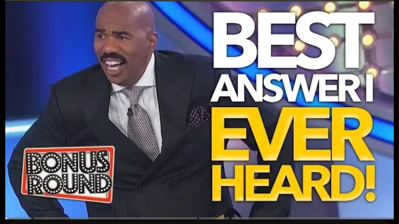 BEST ANSWERS STEVE HARVEY Has EVER Heard On Family Feud USA