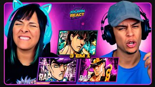 3 EM 1 - DROP JOJO URT | AniRap, Gabriza & Hawky | [React em Casal] 🔥