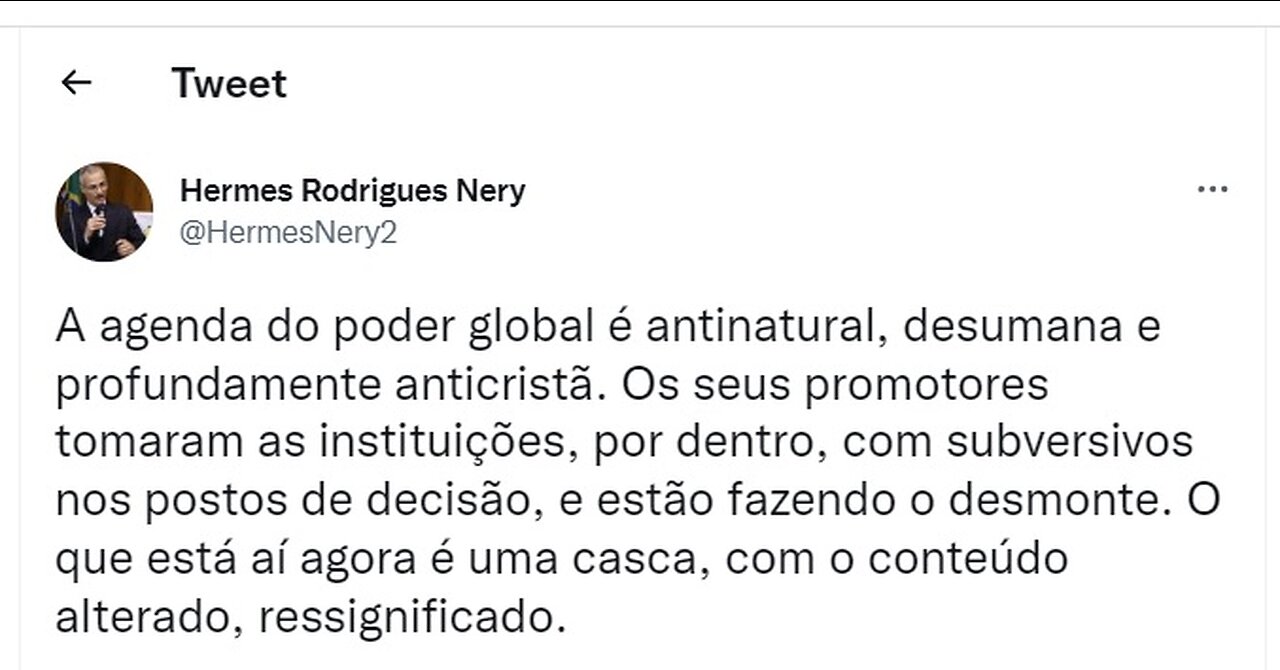 QUESTÕES DIVERSAS - AGENDA DO GLOBALISMO