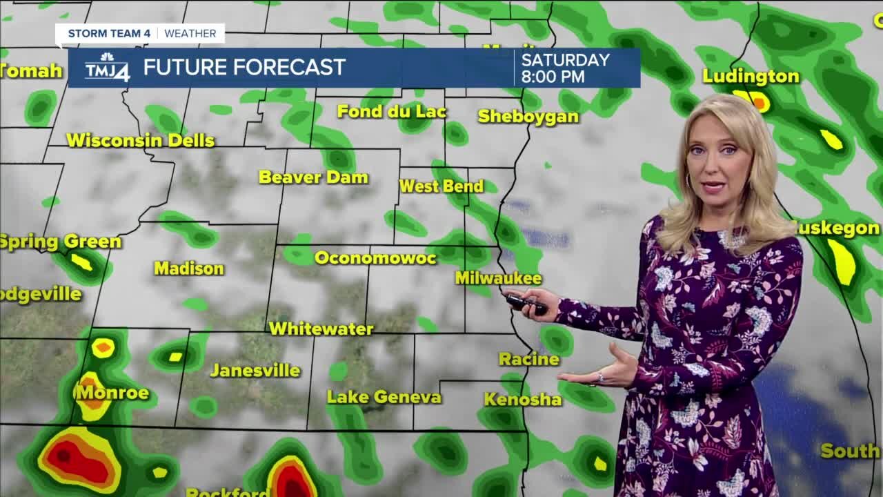 Scattered rain, storms Saturday