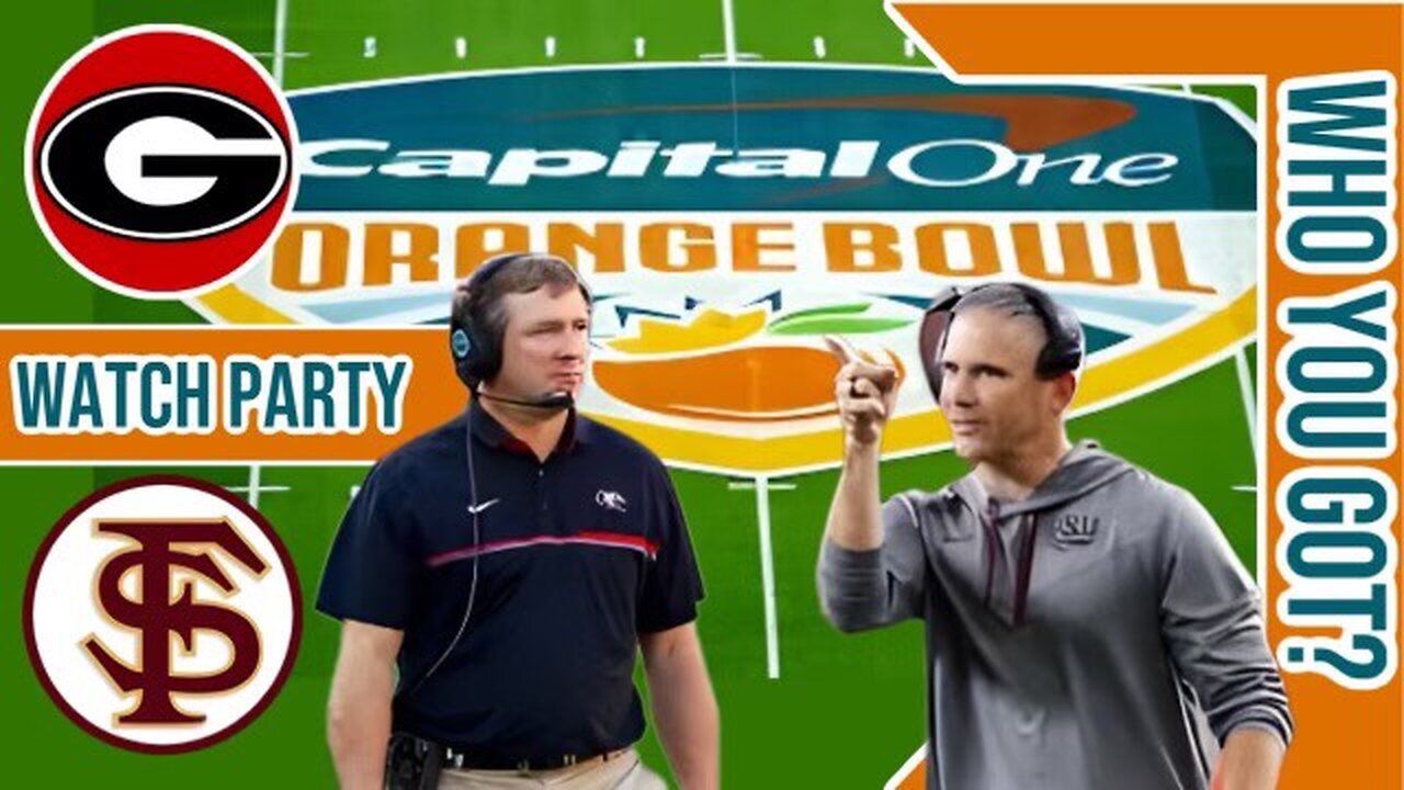 Georgia Bulldogs vs Florida St Seminoles | Live Play by Play Watch Party | 2023 Orange Bowl
