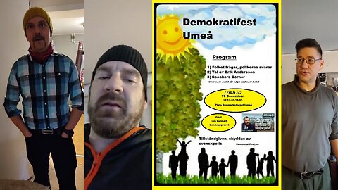 Försnack Demokratifest Umeå-Lutmark-Fritjof-Erik