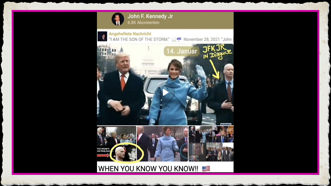 WHEN YOU KNOW YOU KNOW - JFK JR IS ALIVE and MASTER Q