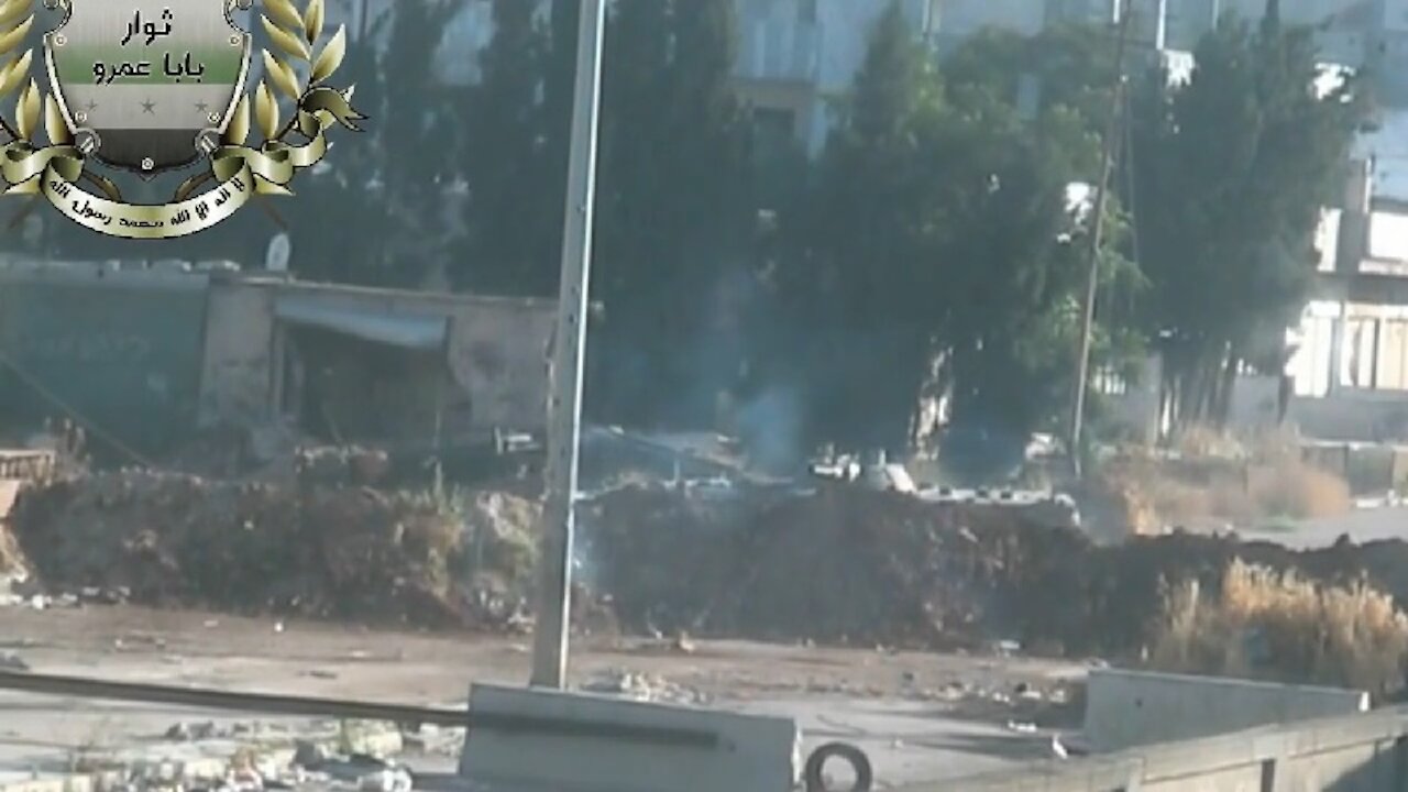 BMP Dodges Several Rocket Propelled Grenades