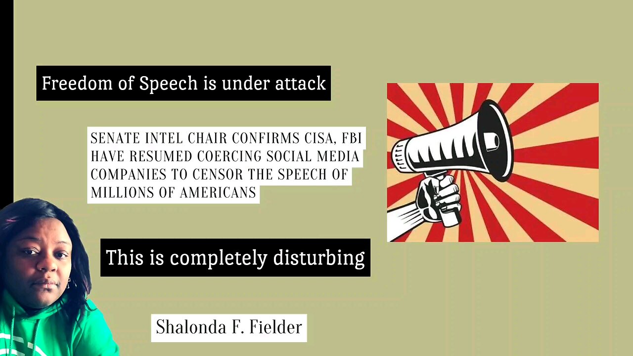 Senate Intel Chair Resumed Coercing Social Media Companies to Censor the Speech