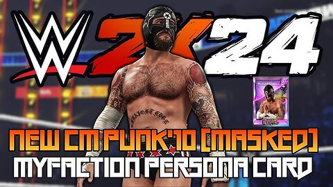 WWE 2k24 CM Punk Masked Entrance