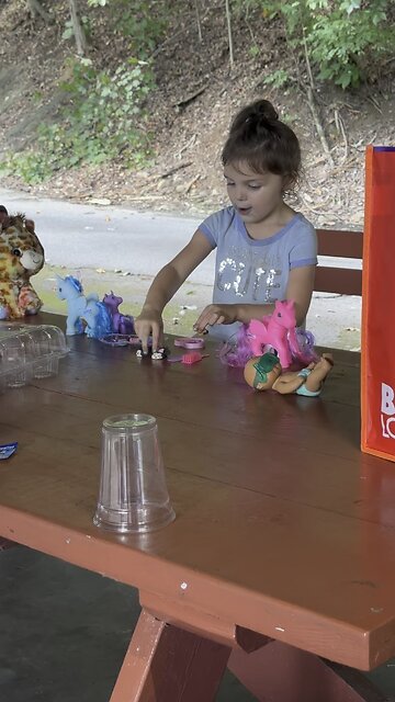 8/27/23 Cambri playing with her bday presents
