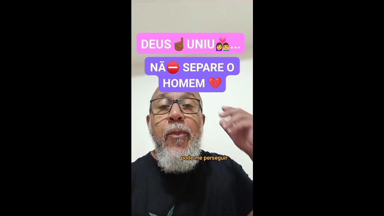 DEUS☝🏾 UNIU👩‍❤️‍👨... NÃ⛔ SEPARE O HOMEM 💔