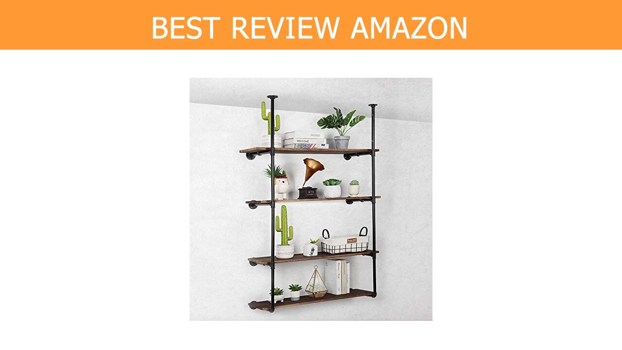 Bookshelf Industrial Bookcase Organizer Included Review