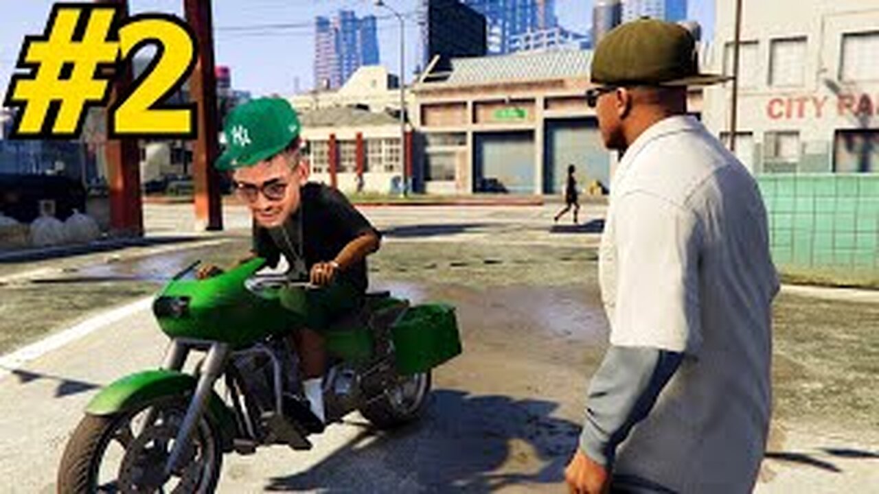 Ending (GTA 5) #2 Franklin's Bike - Team War Beginning - GTA V