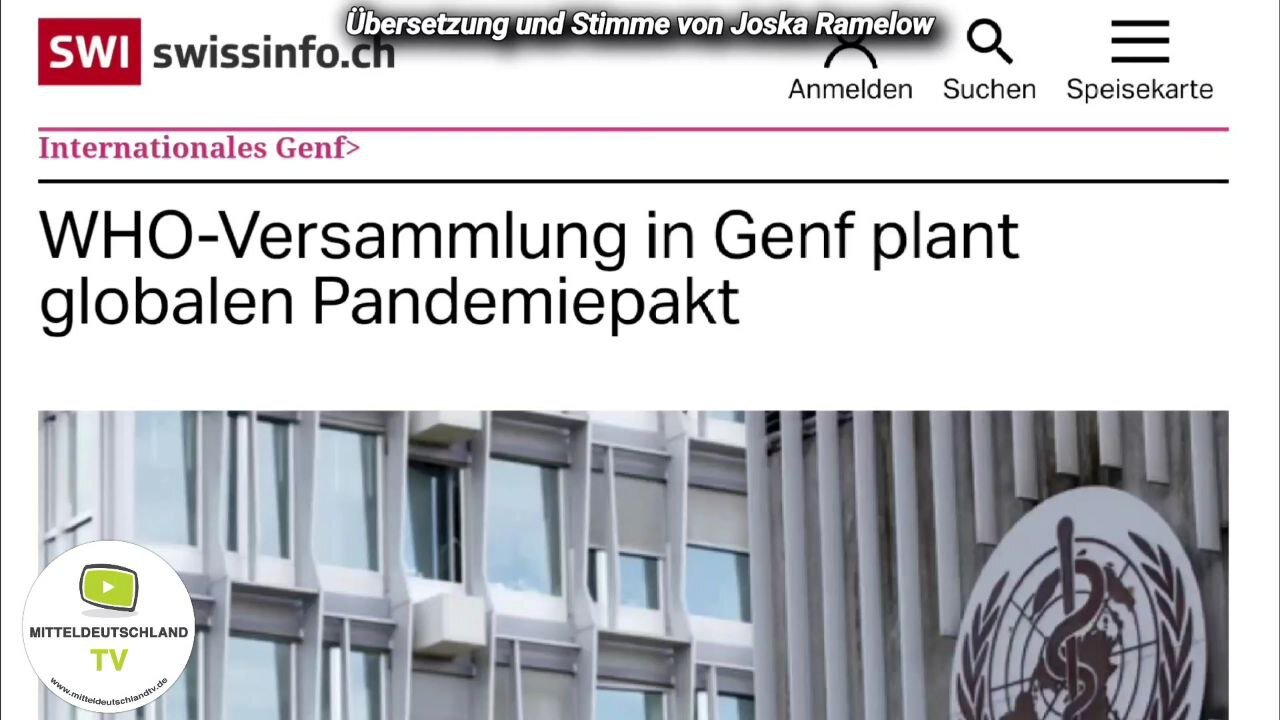 WHO Pläne zur kommerziellen Beteiligung privater Pandemieprodukthersteller