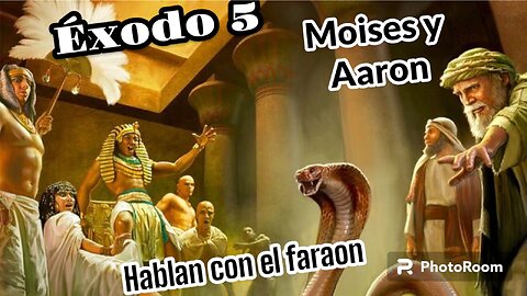 MOISES Y ARON HABLAN CON EL FARAON