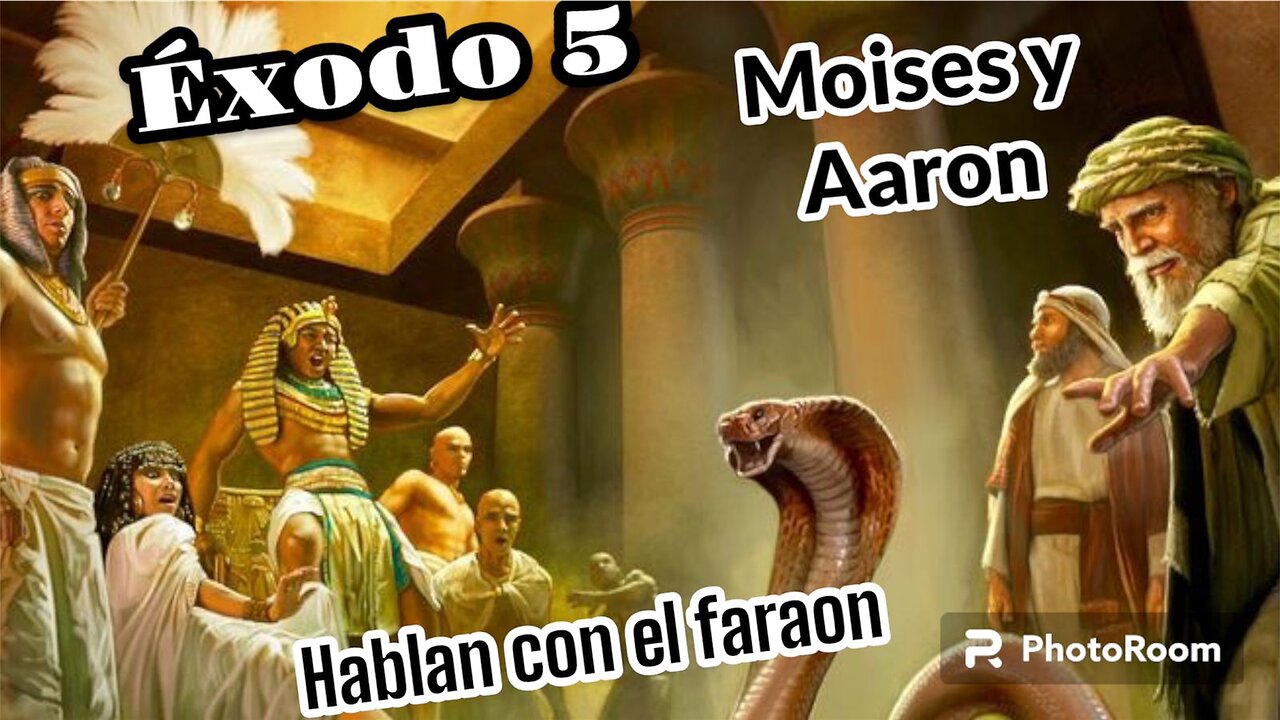 MOISES Y ARON HABLAN CON EL FARAON