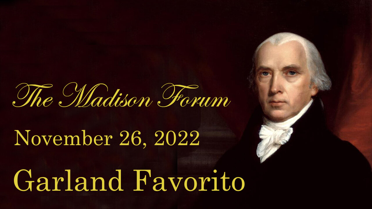 Madison Forum Guest Speaker Garland Favorito Nov. 26, 2022- Woodstock, GA